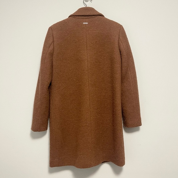 DKNY Looped Bouclé Wool-Blend Coat Size Small - Picture 2 of 13